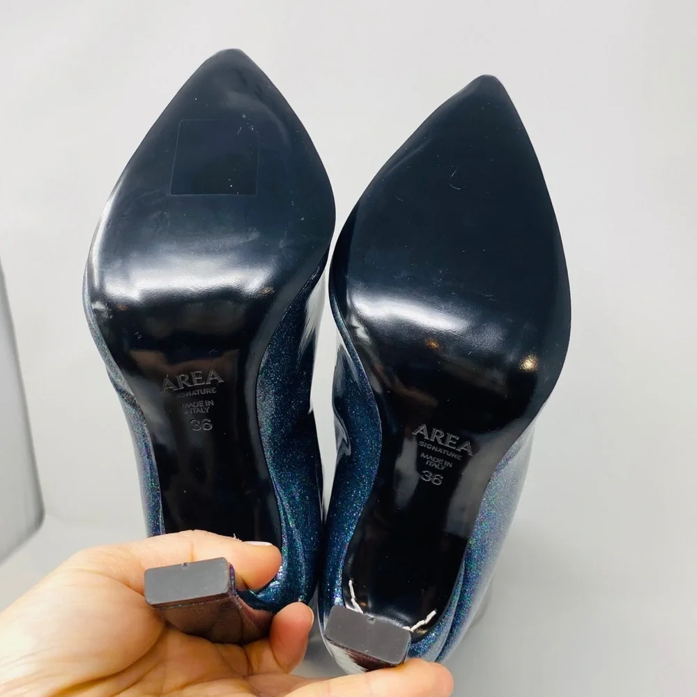 AREA**Glitter Patent Leather Boots**US 6 $880 - Picture 7 of 8